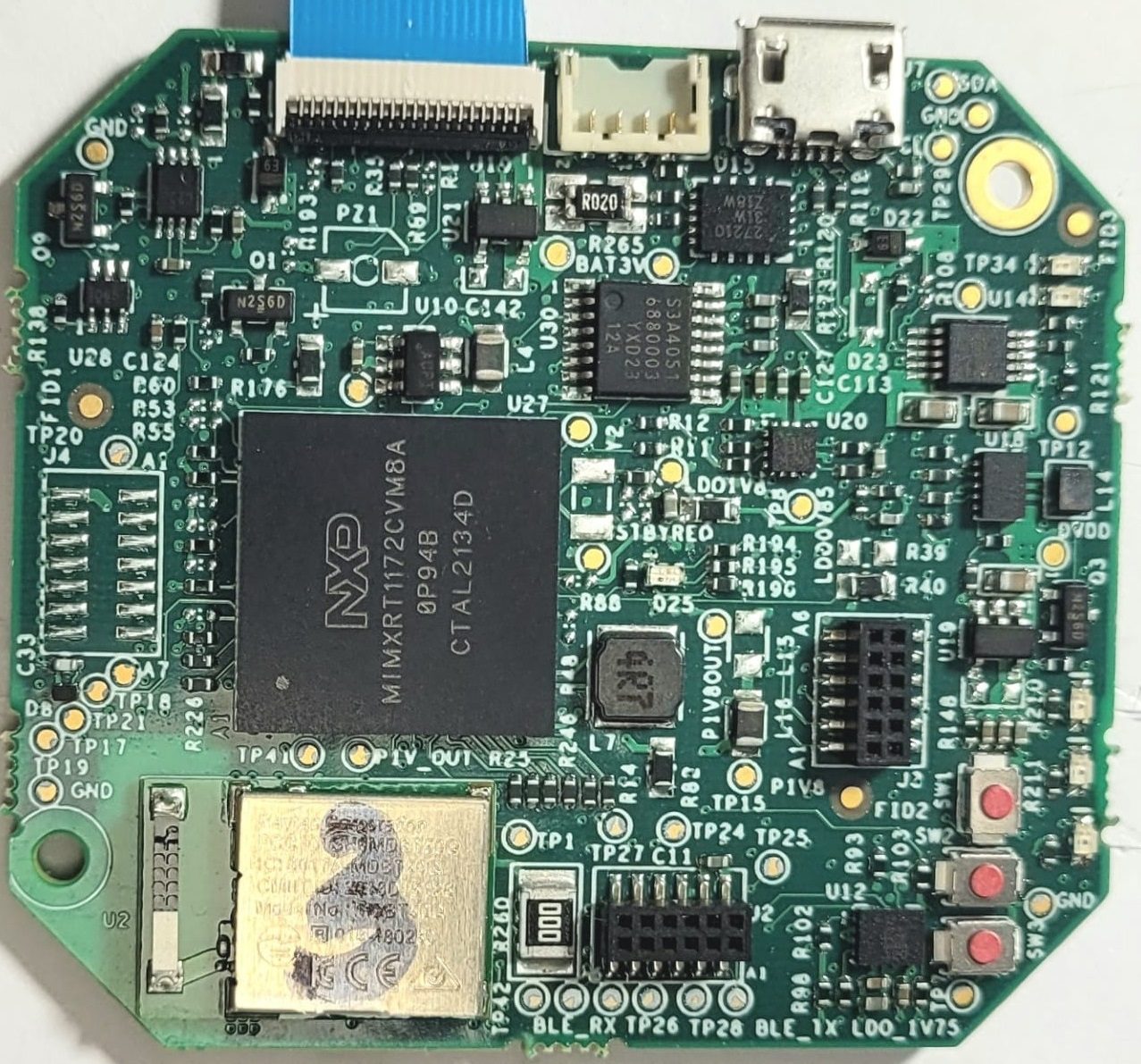 Uterine and fetal monitoring system digital main CPU board